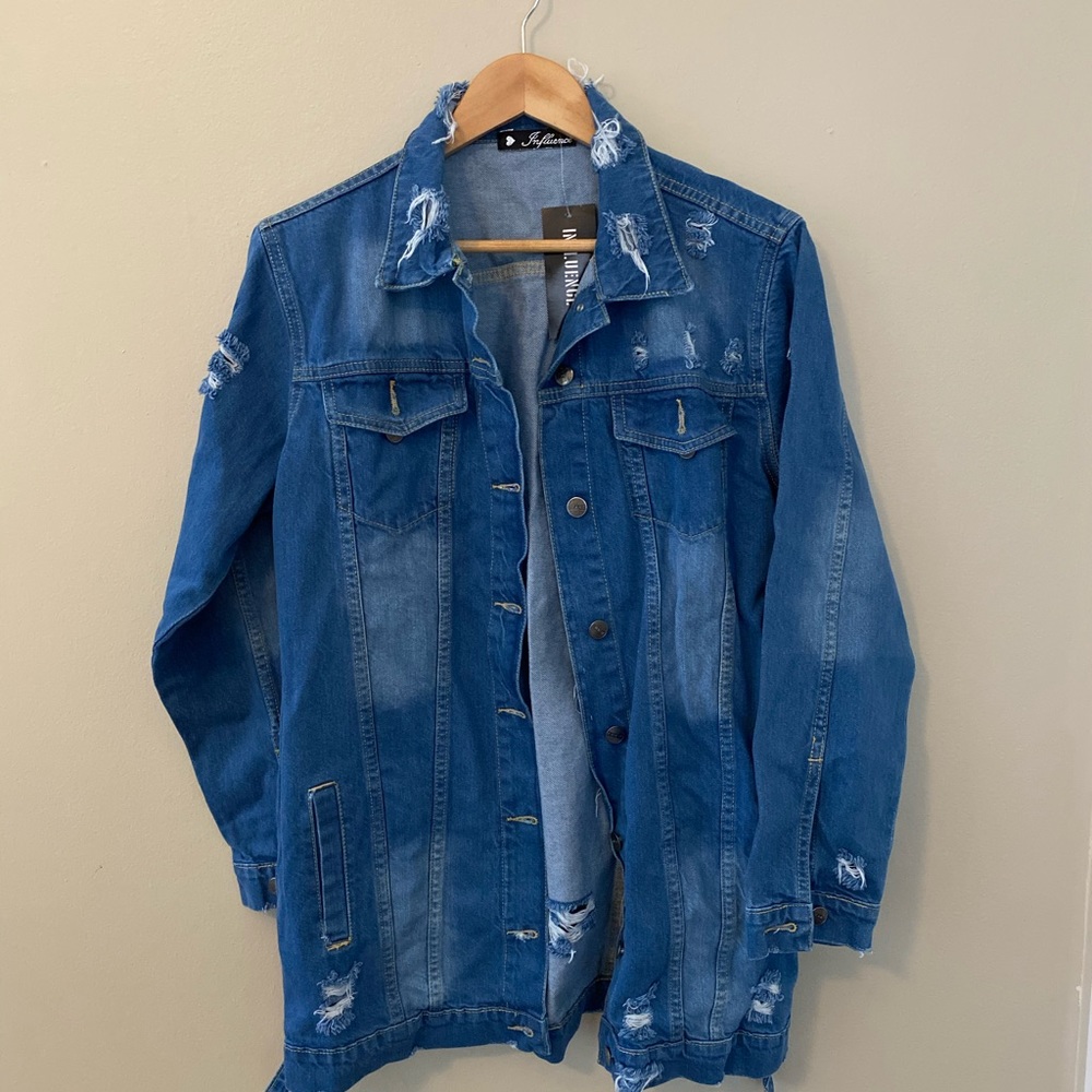 Oversized jean jacket